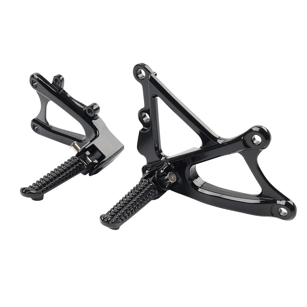 Front Aluminum Footrest Bracket for Yamaha YZF R1 (2009–2014) Black
