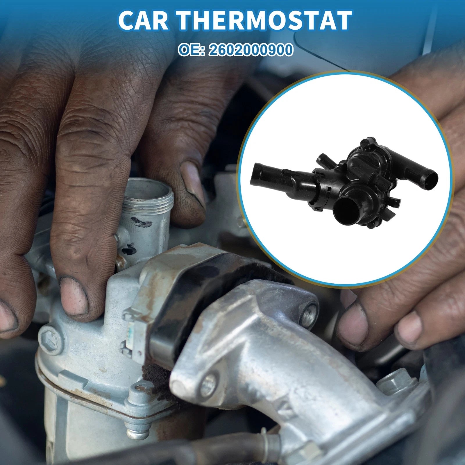 Thermostat Replacement for Mercedes Benz A220 CLA250 GLB250 (2017–2020)