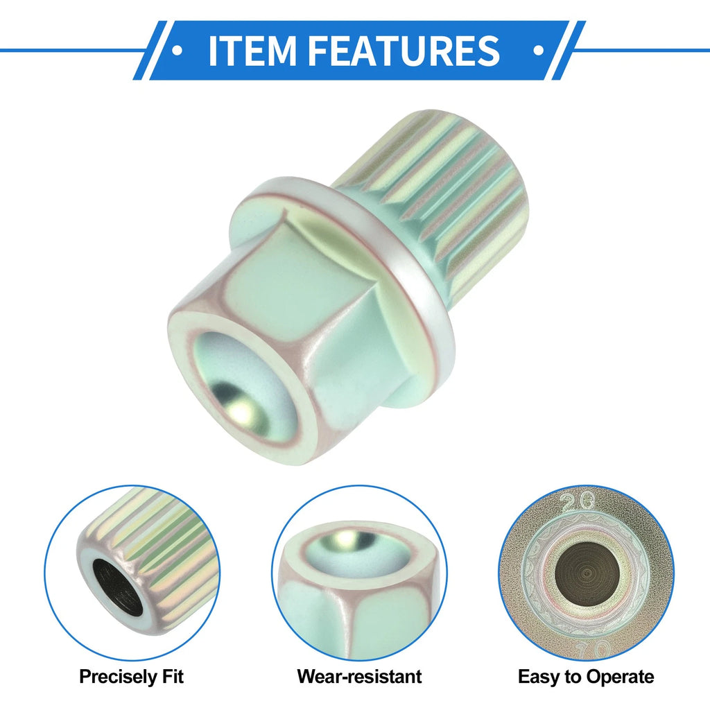 Wheel Lock Lug Nut Adapter for BMW Anti Theft Removal Key Socket (2003–2018)