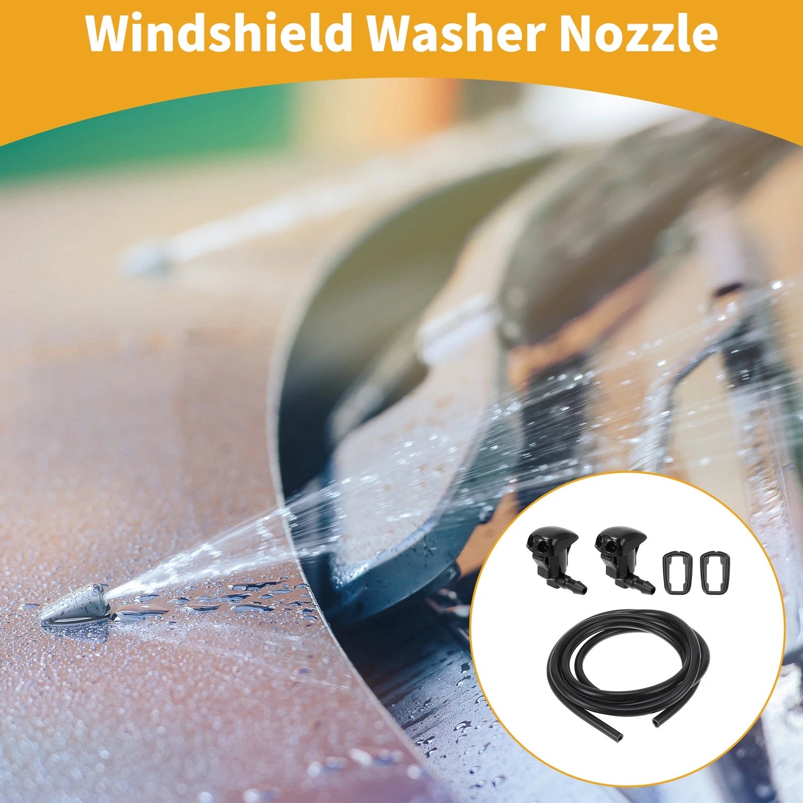Windshield Washer Nozzle Kit Replacement for Toyota Tacoma (2016–2023)