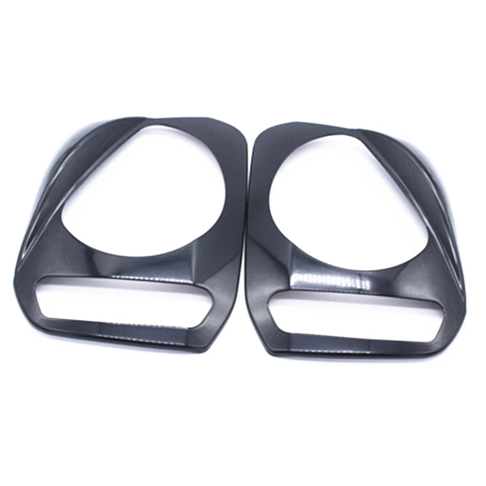 2pcs Front Light Headlight Lamp Cover Cap Exterior Frame For Suzuki Jimny 07-15