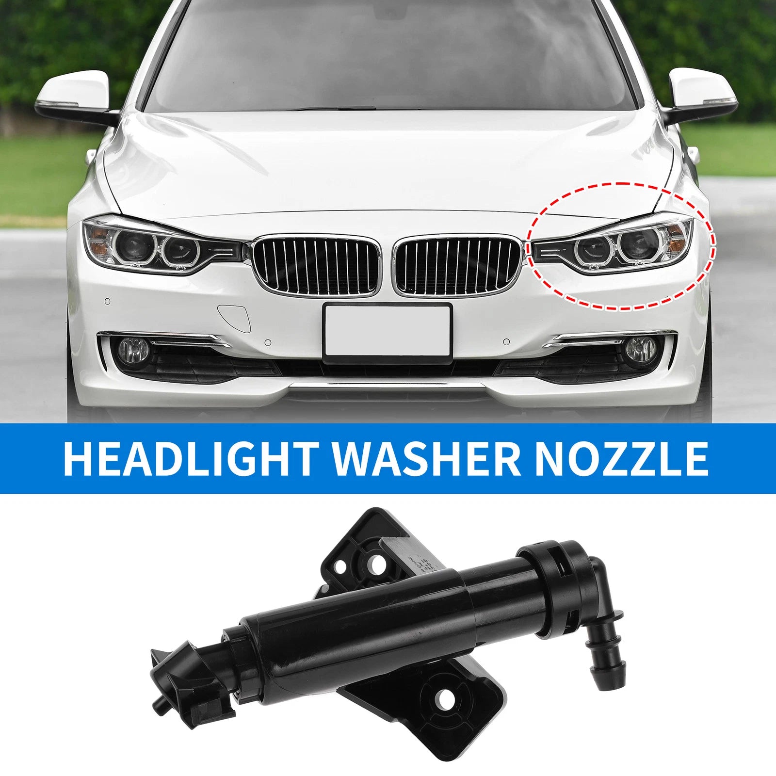 Front Driver Side Headlight Washer Nozzle for Kia Ceed (2012–2017) No. 98671A2700