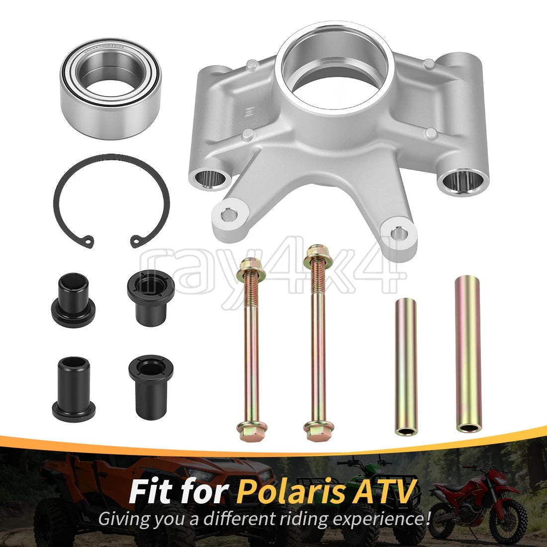 Rear Right Wheel Knuckle & Bearing Bushings for Polaris Scrambler 1000 (2014–2018)