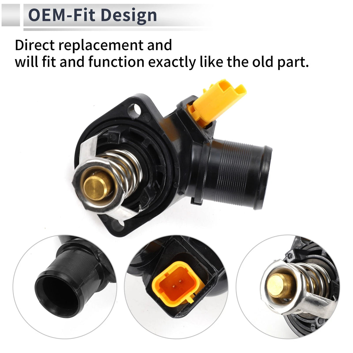 Engine Coolant Thermostat Housing Assembly for Peugeot 207, 1007 & Citroen C2