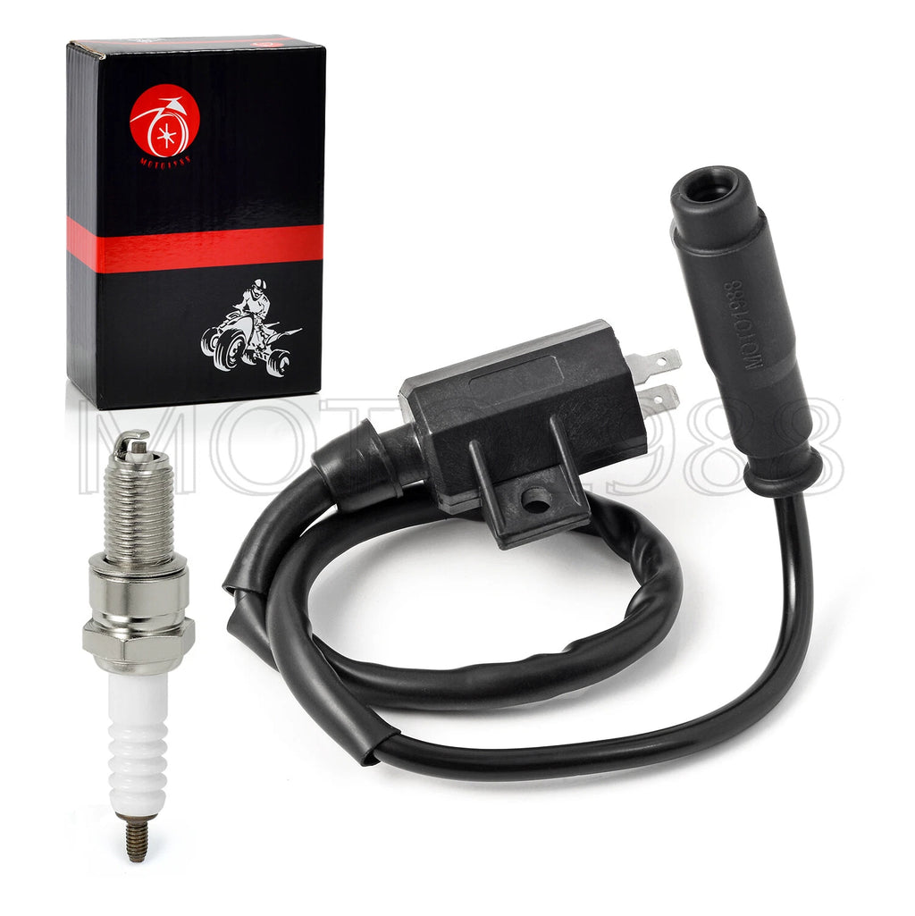 Ignition Coil Set for Kawasaki Teryx 750 KRF750 4x4 (2008) + Spark Plug + Cap