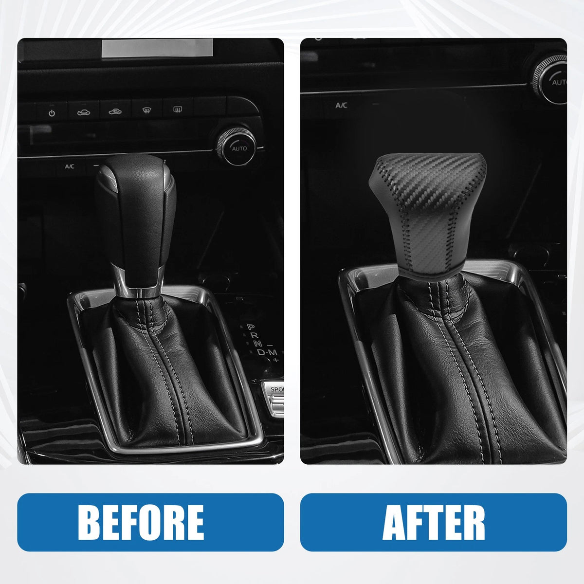 Gear Shift Head Knob Cover Replacement for Lexus UX 200 2019–2022 Black