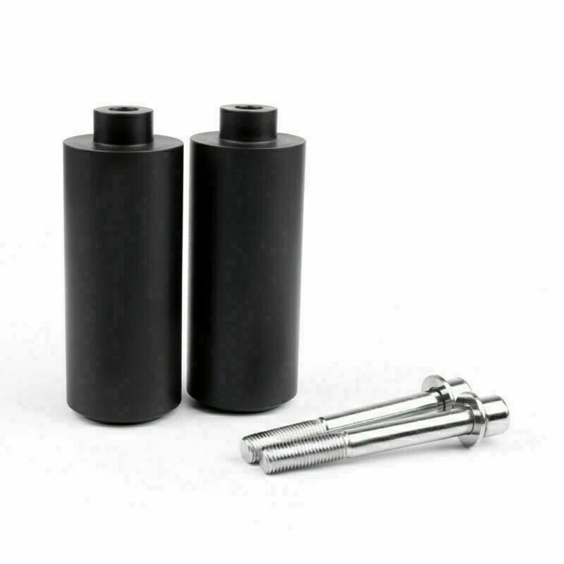 Frame Sliders Crash Protector for Yamaha FZ6 (2004–2009) No Cut Black Extended