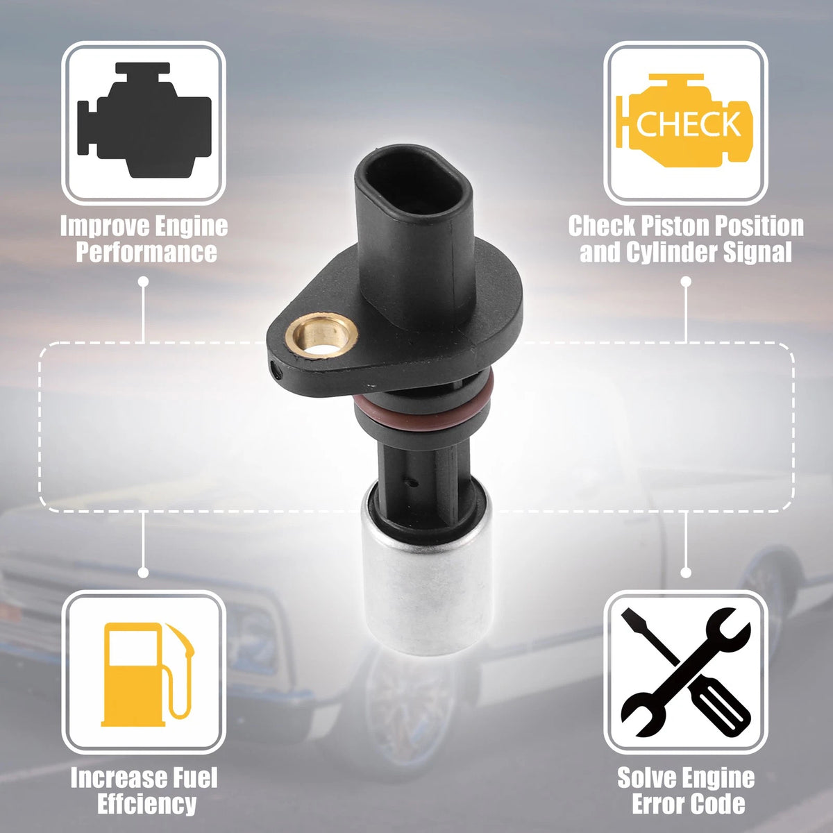 Crankshaft Position Sensor Replacement for Chevrolet S10 EL 2.5L (1993–1993)