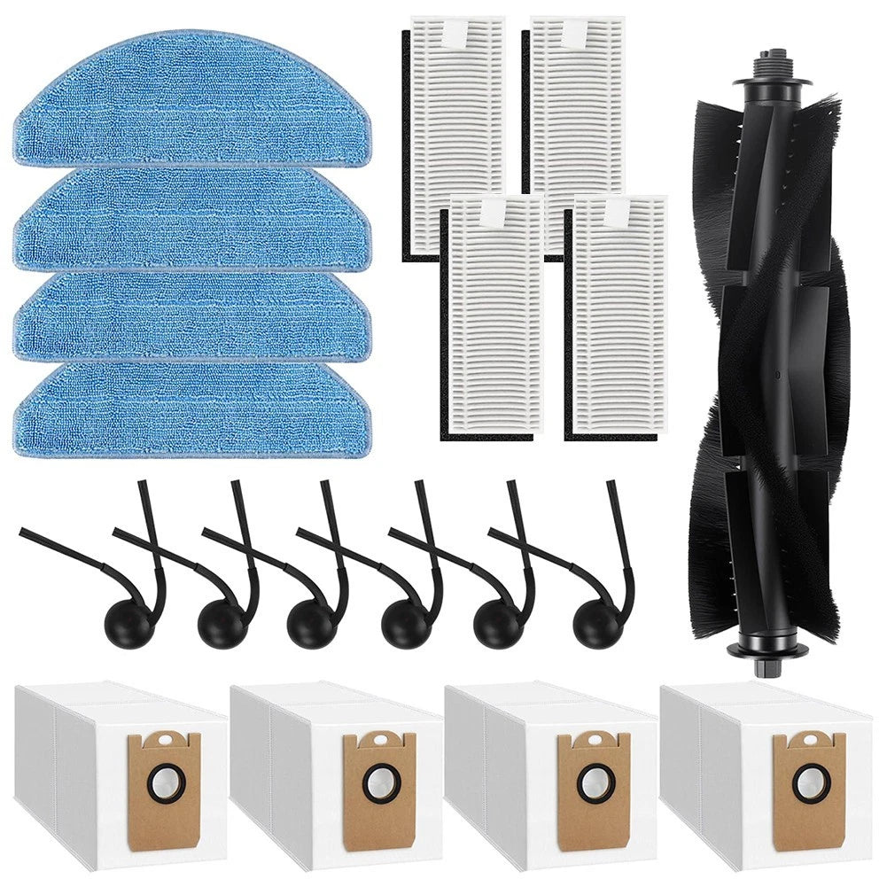 Replacement Side Brushes and Mop Pads for Tikom Medion