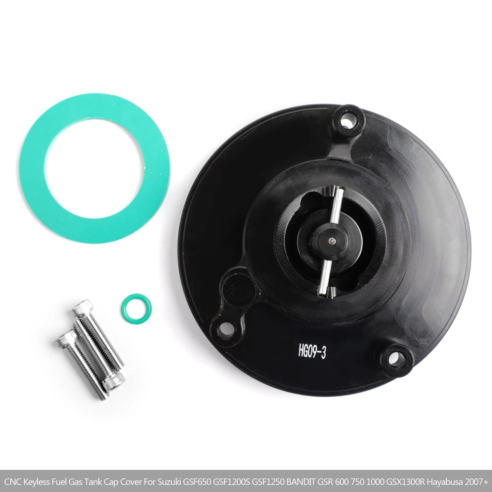 CNC Keyless Fuel Gas Tank Cap for Suzuki GSXR GSR 600/750 1000 (2003–2018)
