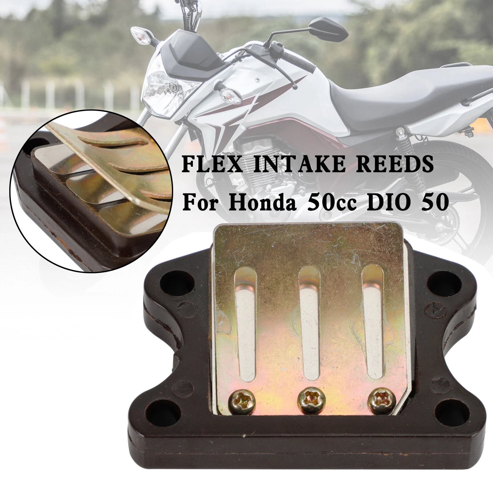 Reed Valve for Honda DIO SK50 MN AF27 DIO50 LEAD90 (14100-GAH-000)