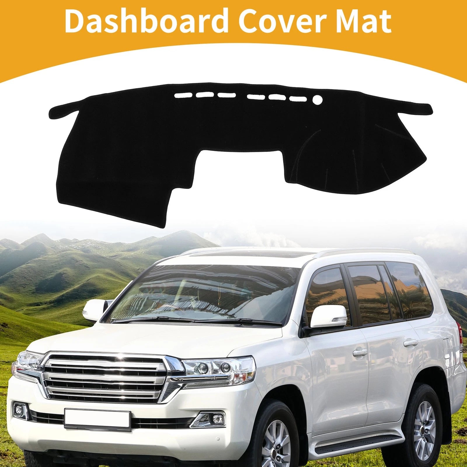 Dashboard Cover for Toyota Mark X (2004–2009) Dash Cover Mat Black