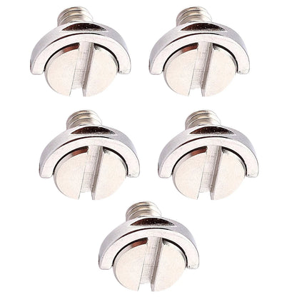 Set of 5 D-Ring Quick Release Plates for Camera Tripods