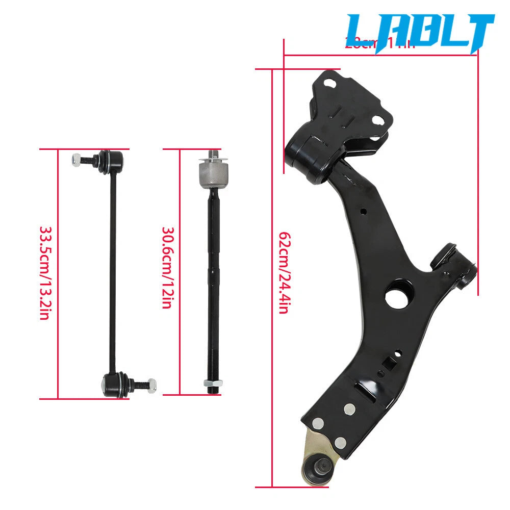 Front Lower Control Arm Tie Rod End Sway Bar for Ford Escape (2014–2018)