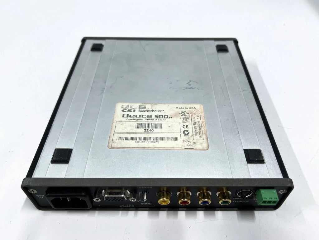 Intelligent Video Scaler for CSI 2240, Deuce SDQ (No Power Cable)