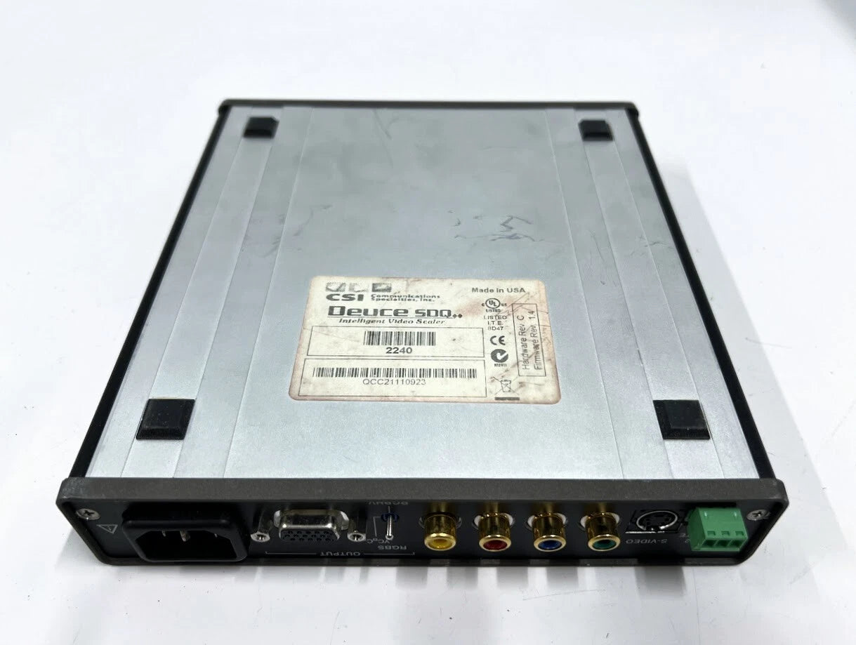 Intelligent Video Scaler for CSI 2240, Deuce SDQ (No Power Cable)