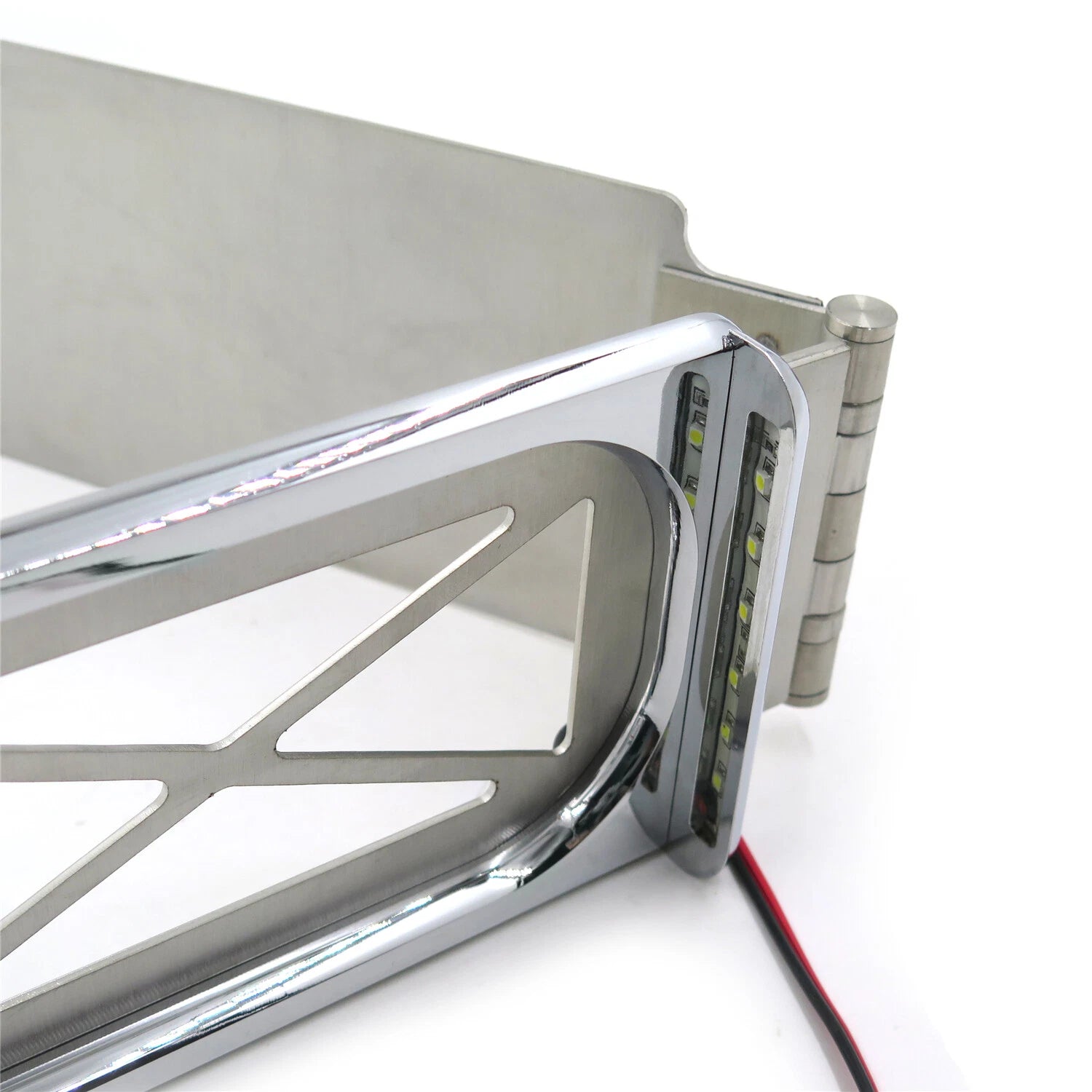 Folding Tag Bracket License Plate LED Light for Touring (w/ Hard ABS Bag)