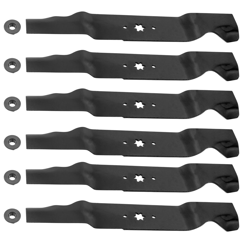 Deck Blade Set 54 Inch Replacement with Nuts for MTD Cub Cadet (1995–2018)