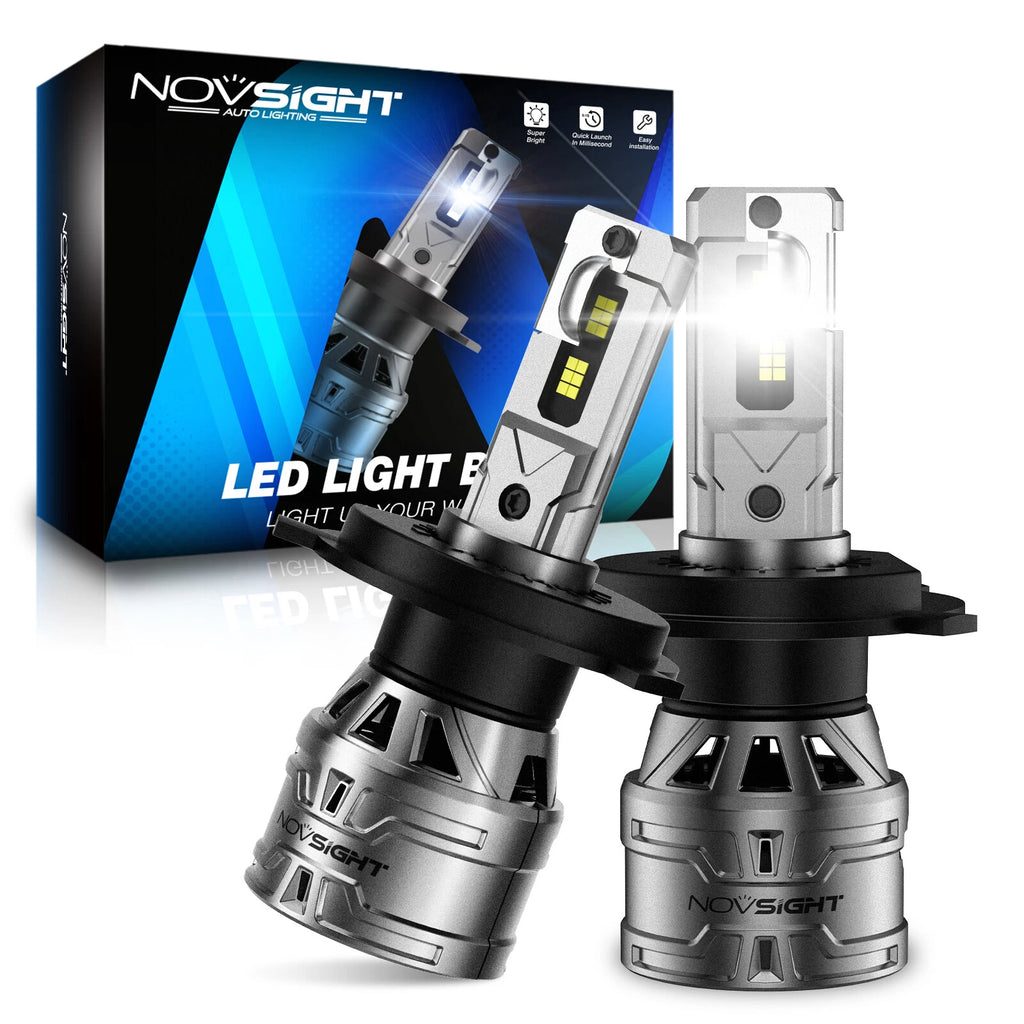 2X 9004 HB1 LED Headlight Bulbs for High/Low Beam (6500K)