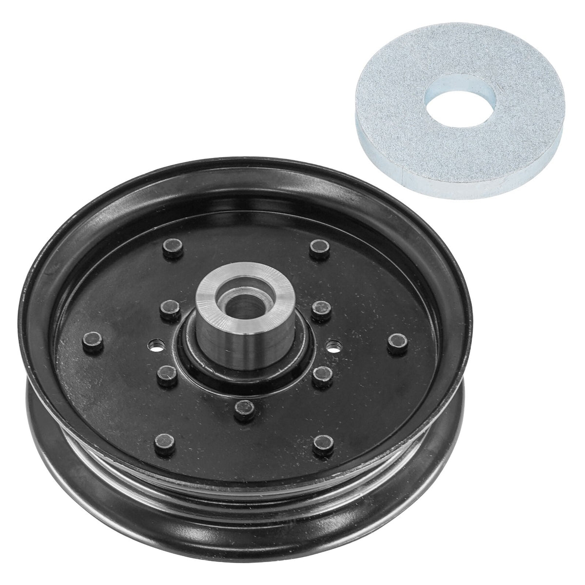Deck Idler Pulley 48 Inch Replacement for Hustler Raptor Flip-Up (2011–2023)