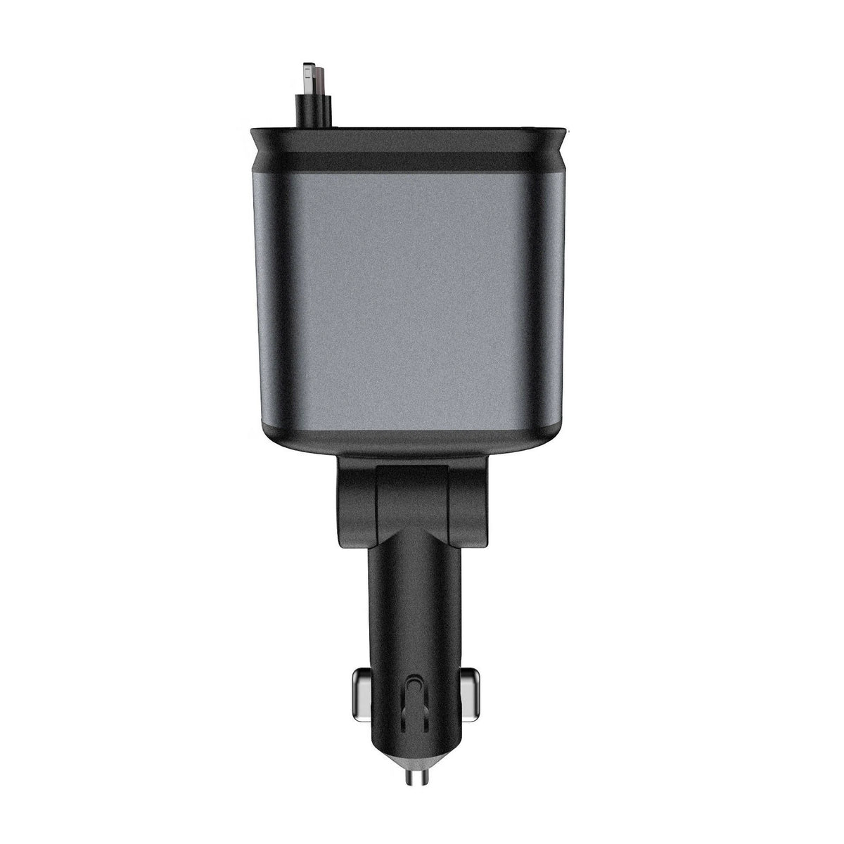 4X Retractable Car Charger for Multiple Devices PD 66W Fast Charging 12-24V
