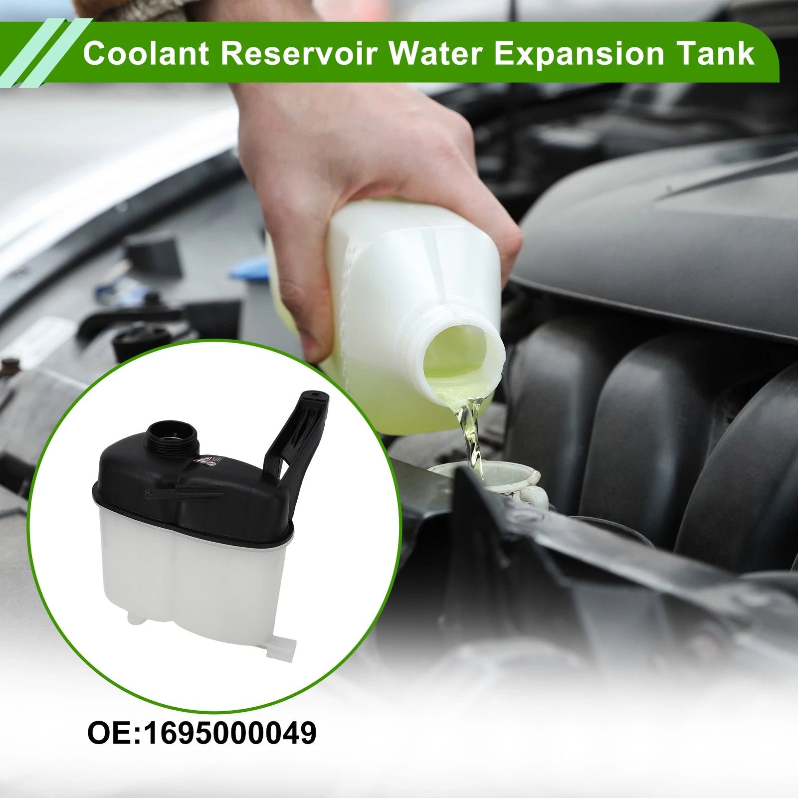 Coolant Expansion Recovery Overflow Tank Replacement for Mercedes-Benz W169 (2005–2012)
