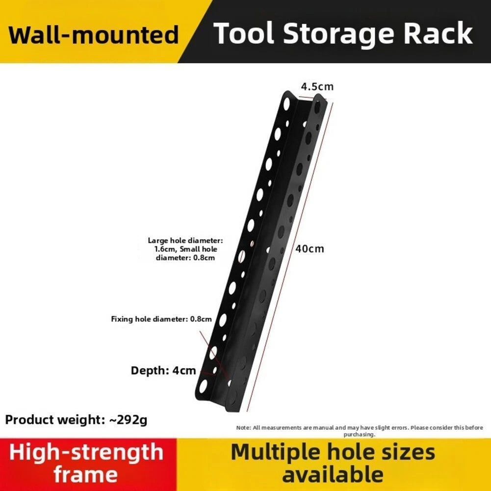 Garage Organizer Wall Tool Rack for Multiple Tools (Carbon Steel)