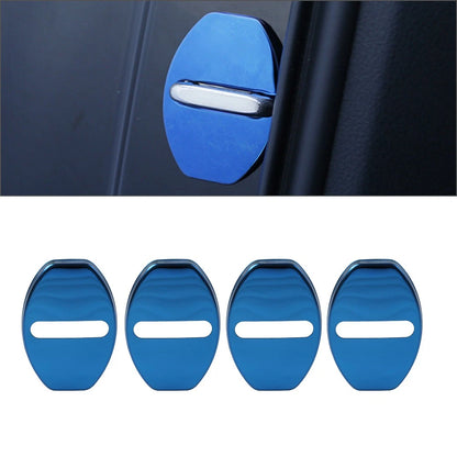 Car Door Lock Protective Cover for Audi A3 A4 TT S3 S4, VW Golf Passat (2010–2023) - Titanium Blue