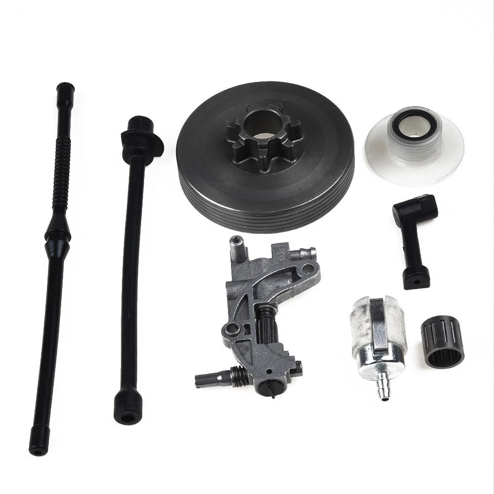 Fuel Line Filter & Clutch Drum for Chinese Chainsaw 45cc 52cc 58cc 4500 5200