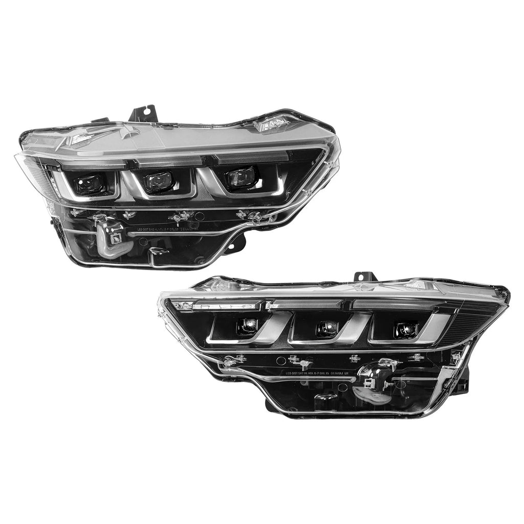 Full LED Headlight Set for Ford Mustang (2024–2026) 13Pin Chrome