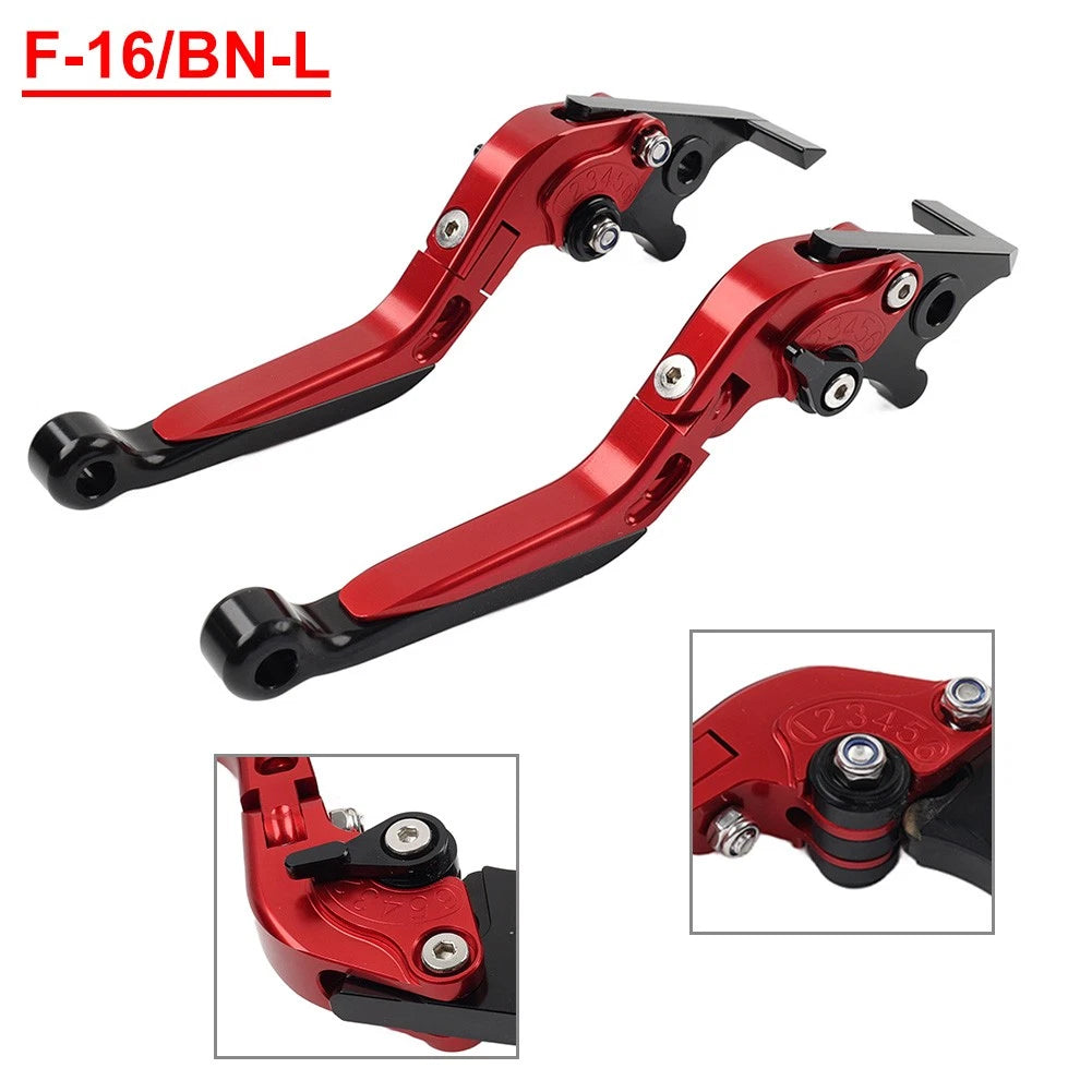 CNC Extendable Brake Clutch Levers for Benelli TRK502/X BN302S (2015–2019) Red