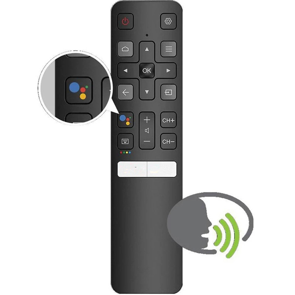 Replacement Remote RC802V FNR1 for TCL 49S6510FS 32S6500 32S6500S 32S6800S