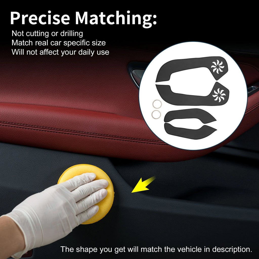 Car Door Anti Kick Pad Sticker Protector for Hyundai Accent (2006–2011) Black