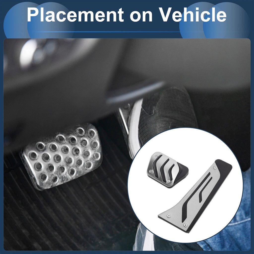 2 Pcs Automatic Foot Accelerator Pedal Covers for BMW 5 Series E60 (2004–2010)