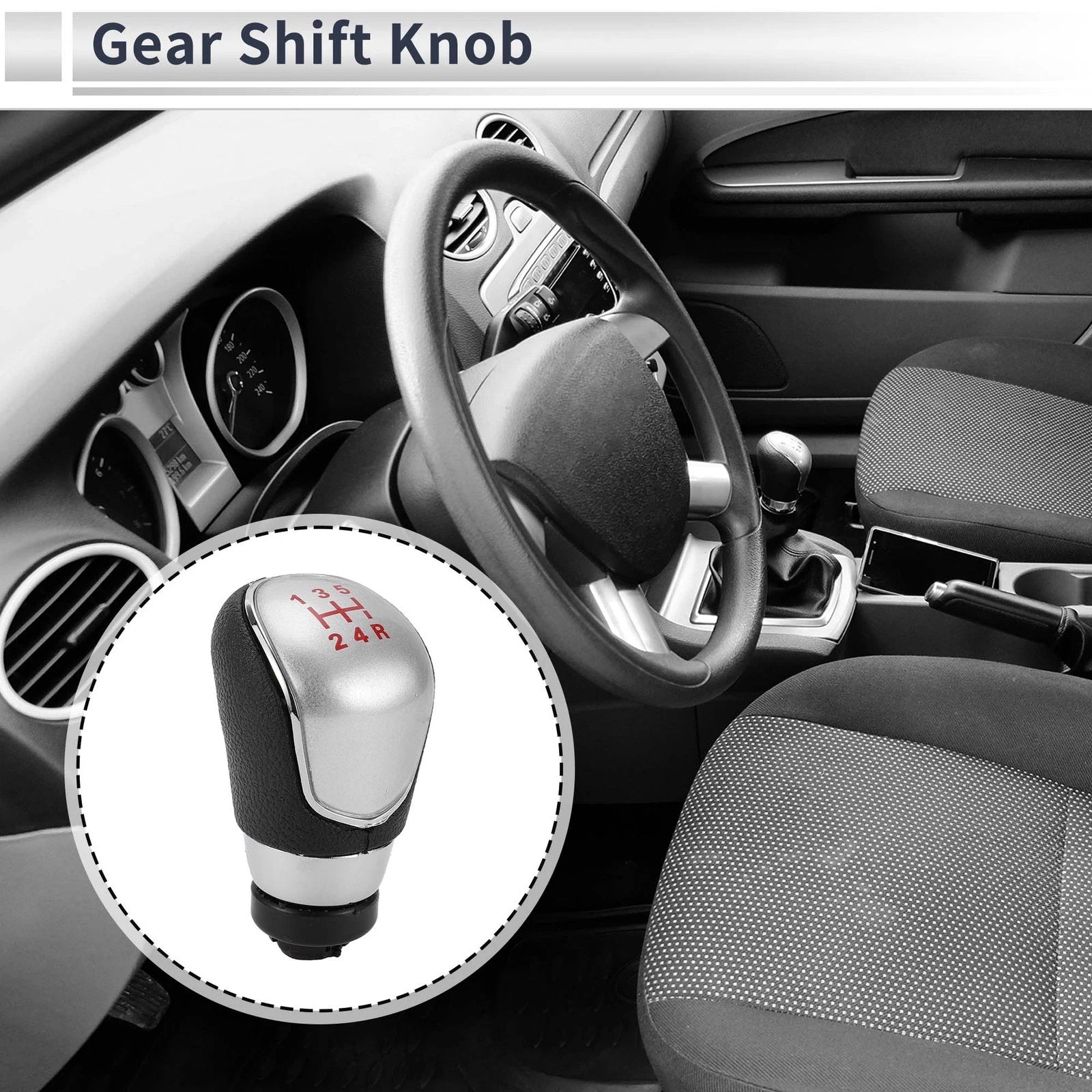 5 Speed Shift Knob Replacement for Ford Focus MK2 FL (2005–2011)