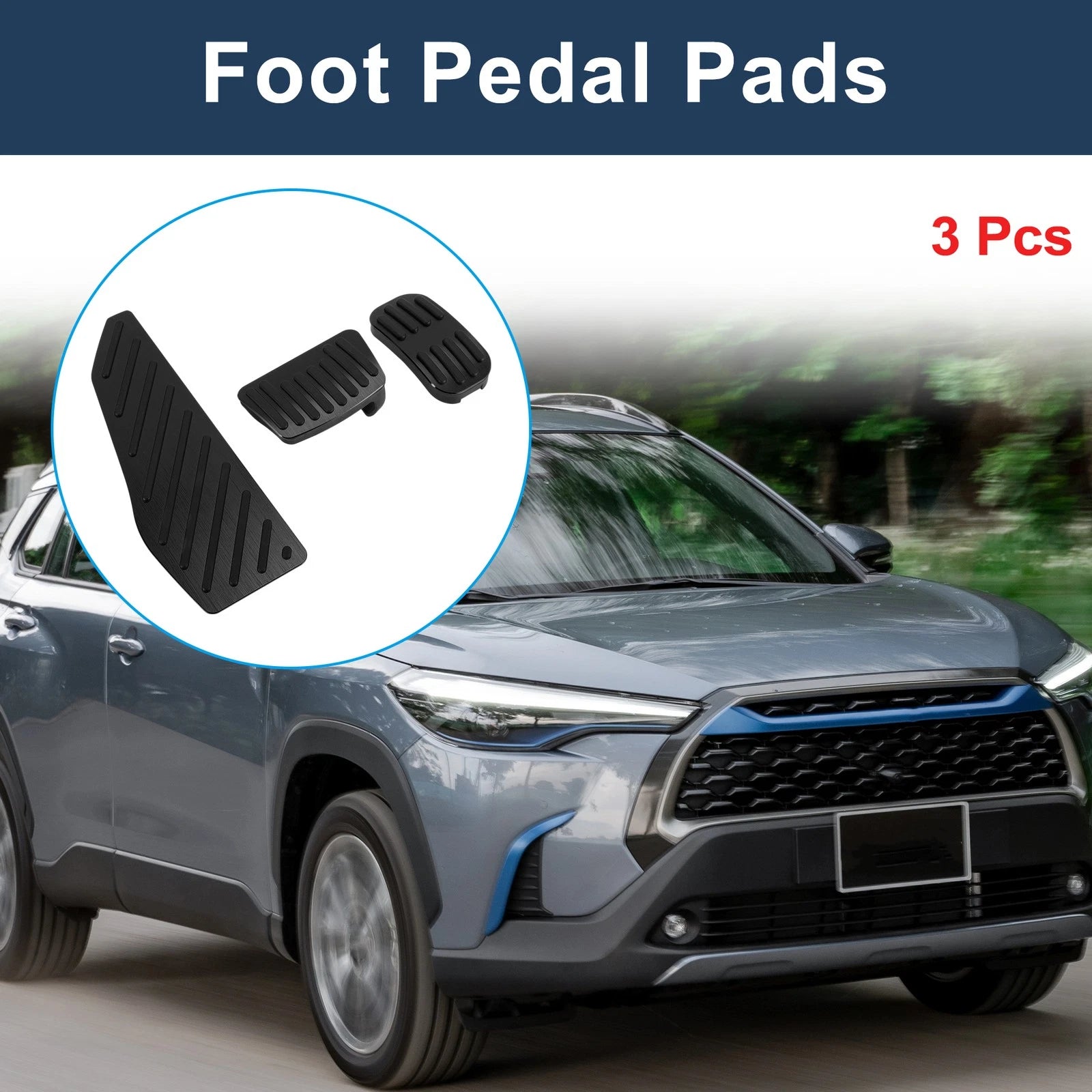 Automatic Foot Accelerator Pedal Covers Front Set for Toyota Corolla Cross (2022–2024)