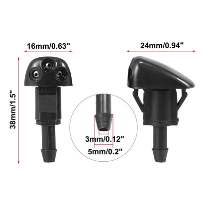 Windshield Washer Nozzles Front Set for Hyundai Tiburon Elantra (1999–2016)