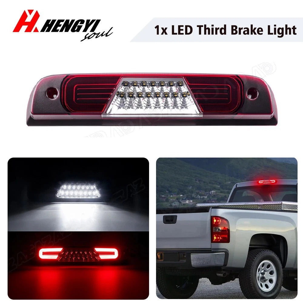 LED 3rd Third Brake Light for Chevy Silverado Sierra 1500 2500 3500 (2014–2018)