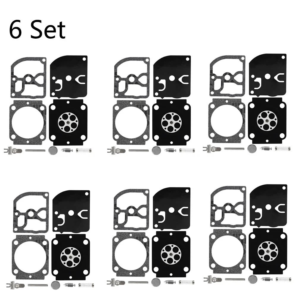 Set of 6 Carburetor Repair Kits for ZAMA RB-155 RB-164 STIHL BG66 BG86