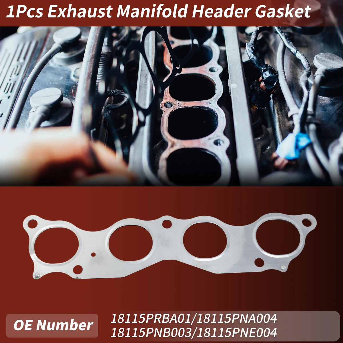 Exhaust Manifold Header Gasket for Honda Element (2003–2011) No.18115PRBA01
