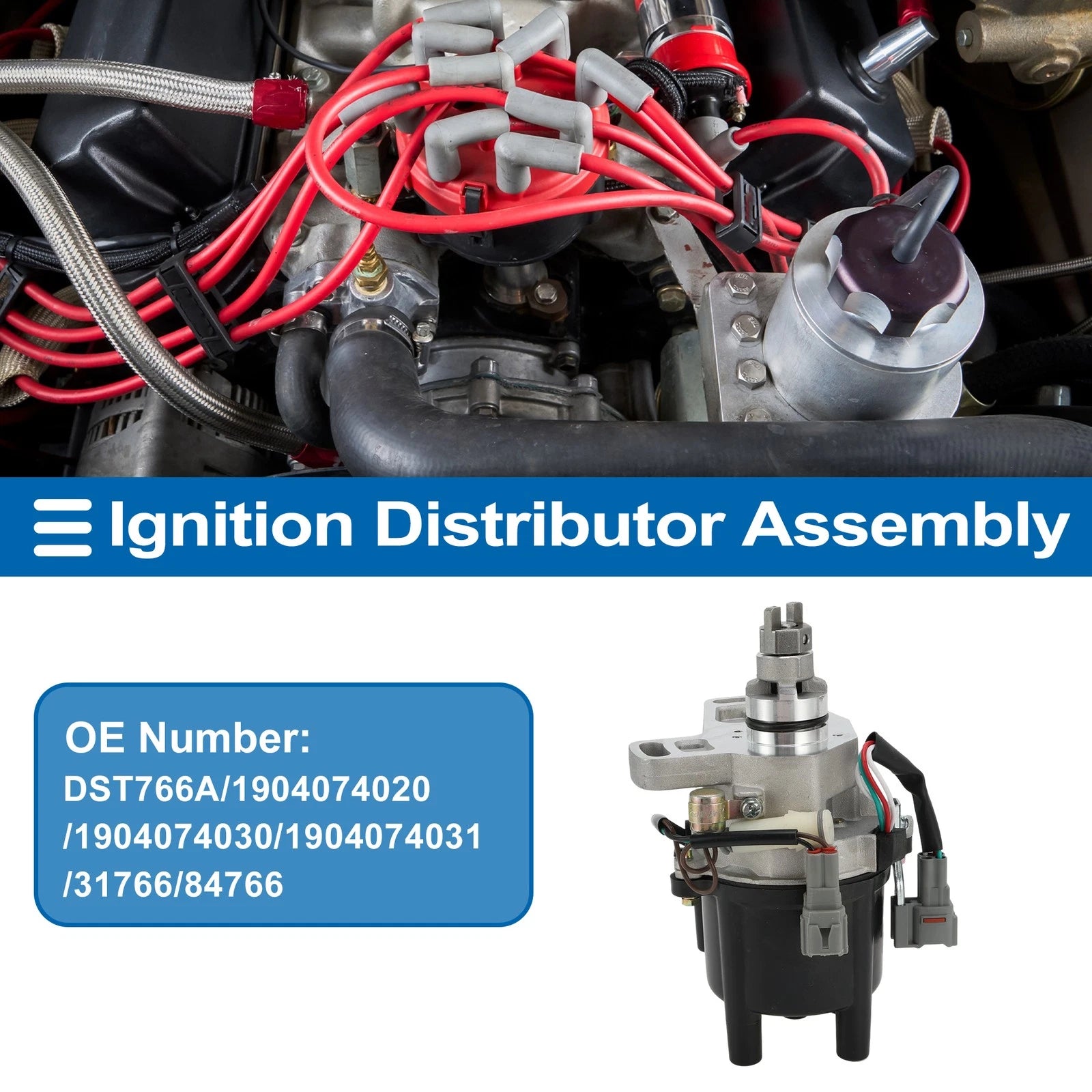 Ignition Distributor Assembly OEM Replacement for Toyota Camry 2.0L (1987–1991)