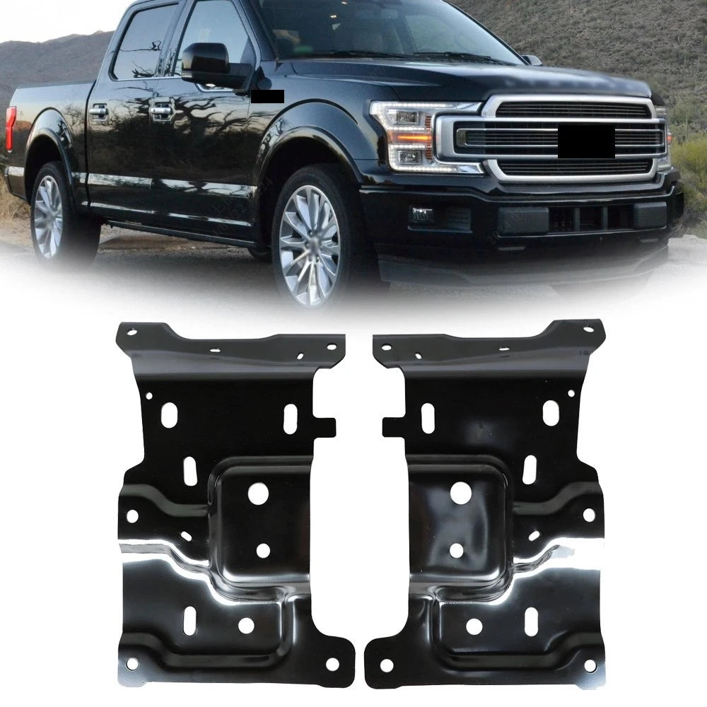 Set of 2 Front Left & Right Bumper Mounting Brackets for Ford F-150 (2018–2020)