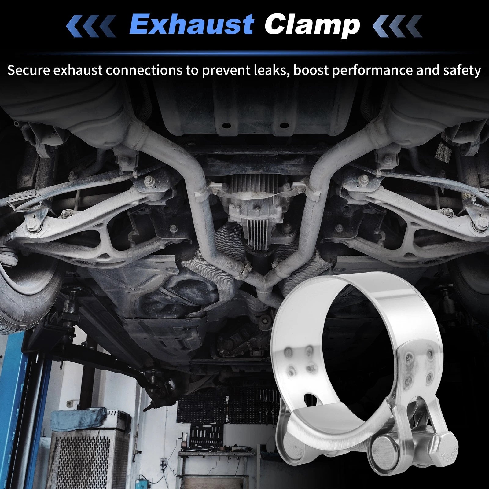 3X Exhaust Clamp for Universal Applications (1.73")