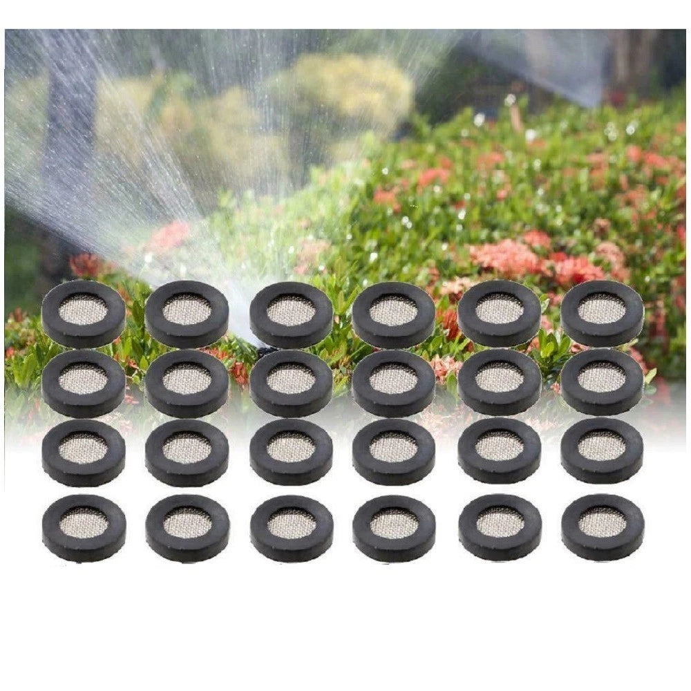 24x Garden Hose Washer Gasket Filter Net Screen for Sprinkler
