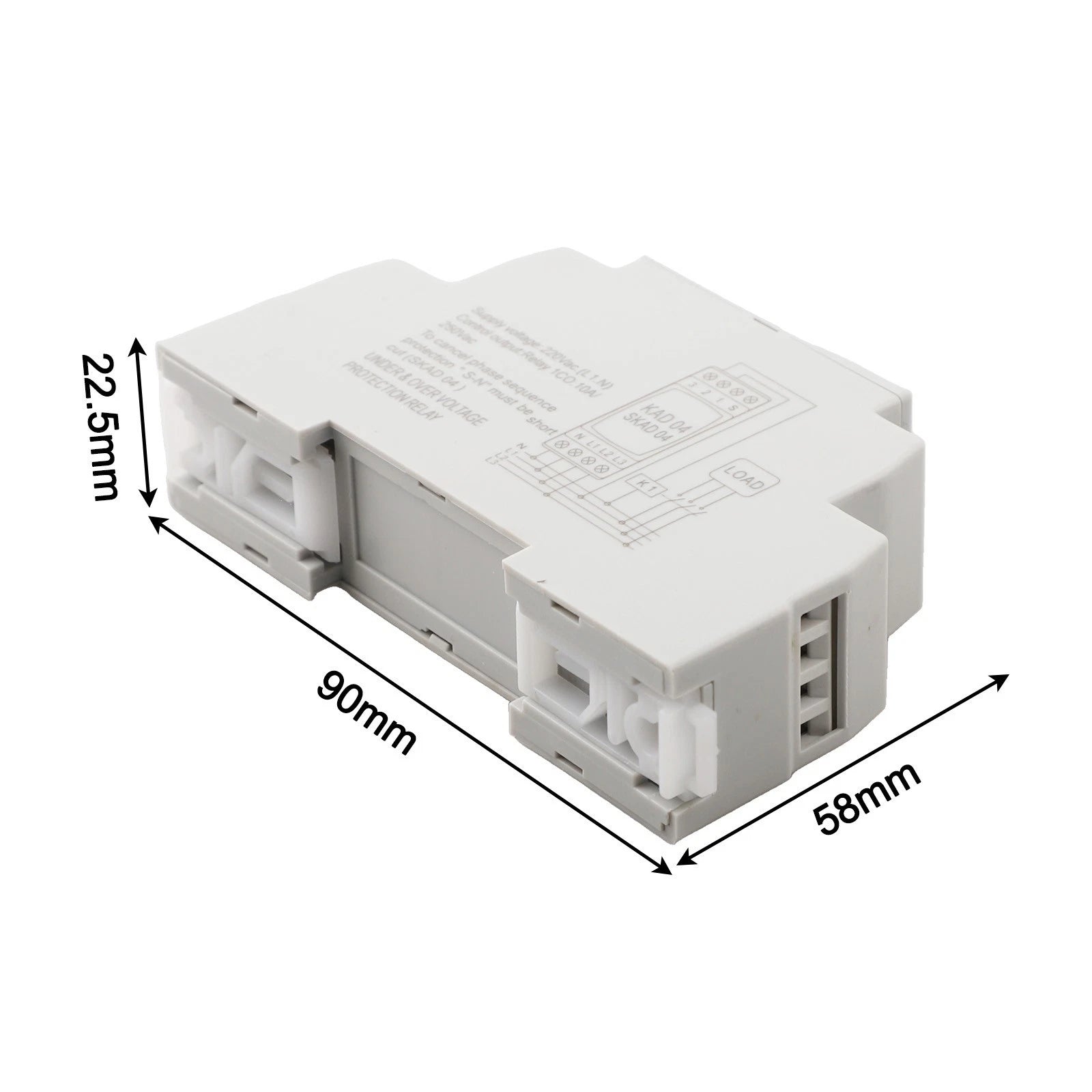 3-Phase Overvoltage Undervoltage Protection Relay SKAD04 220VAC