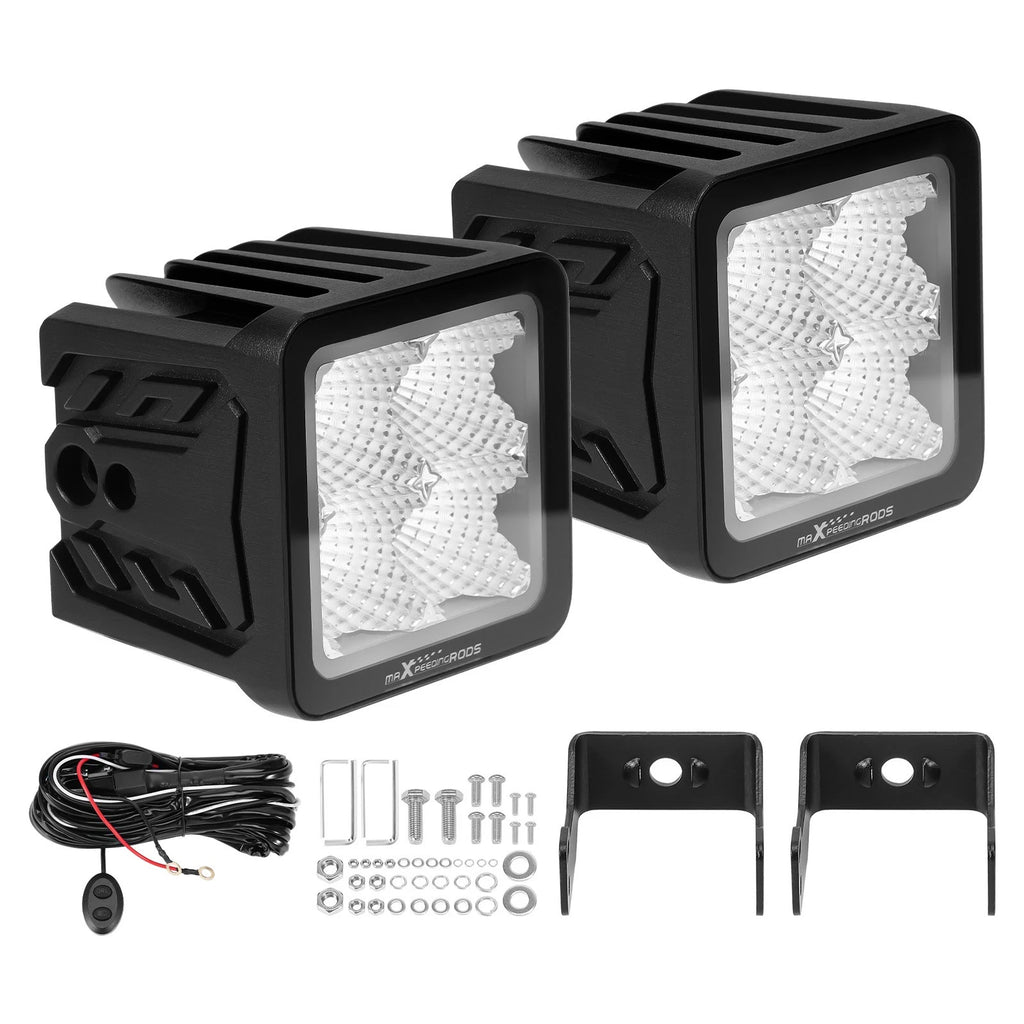 2X 3.3inch LED Driving Auxiliary Light for ATV UTV (Off Road)