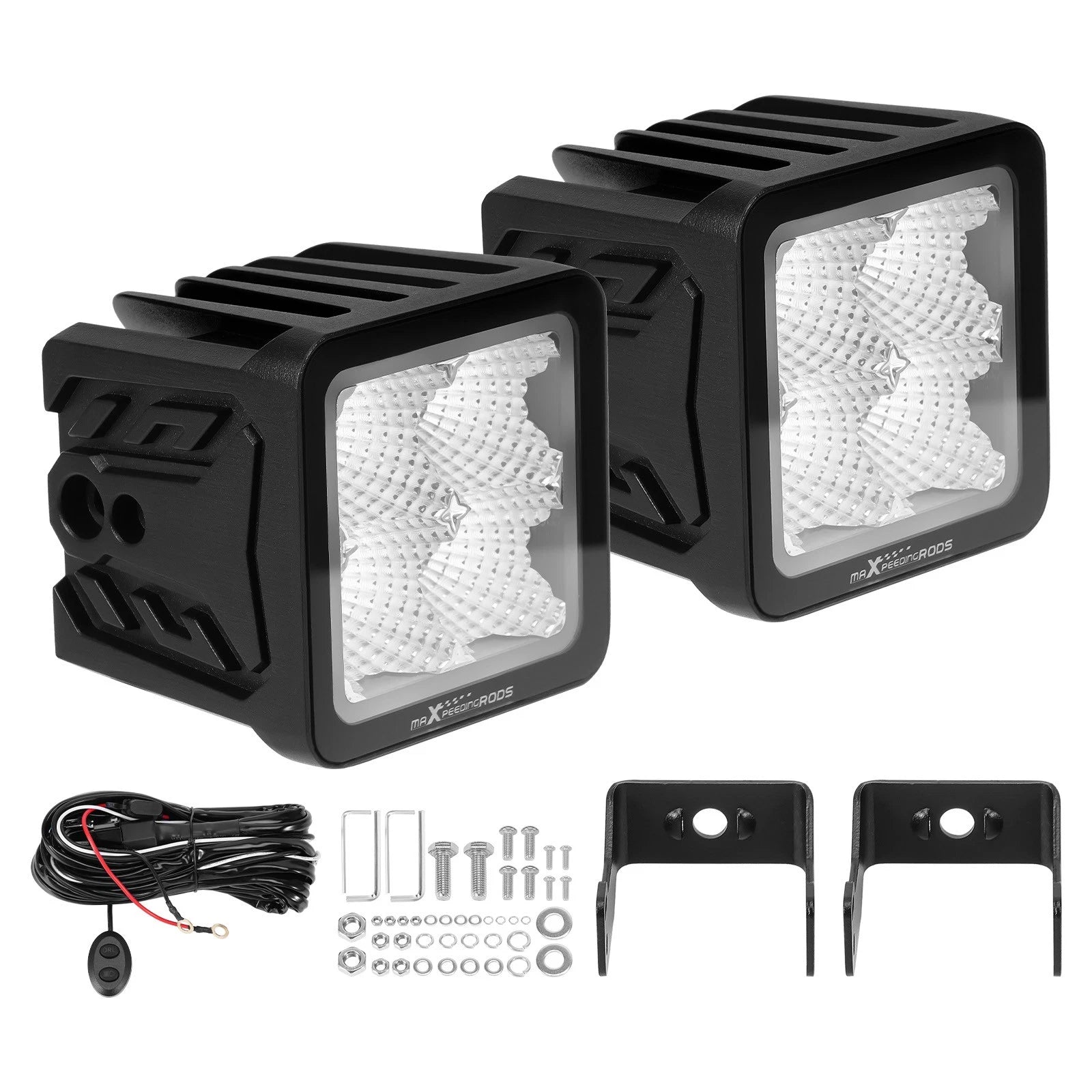 2X 3.3inch LED Driving Auxiliary Light for ATV UTV (Off Road)