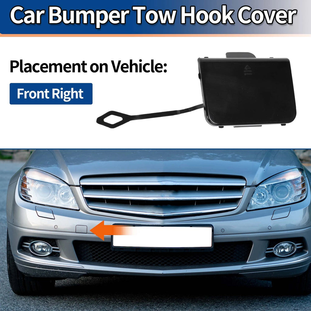 Front Tow Hook Cover Replacement for Mercedes-Benz C-Class W204 (2008–2011)