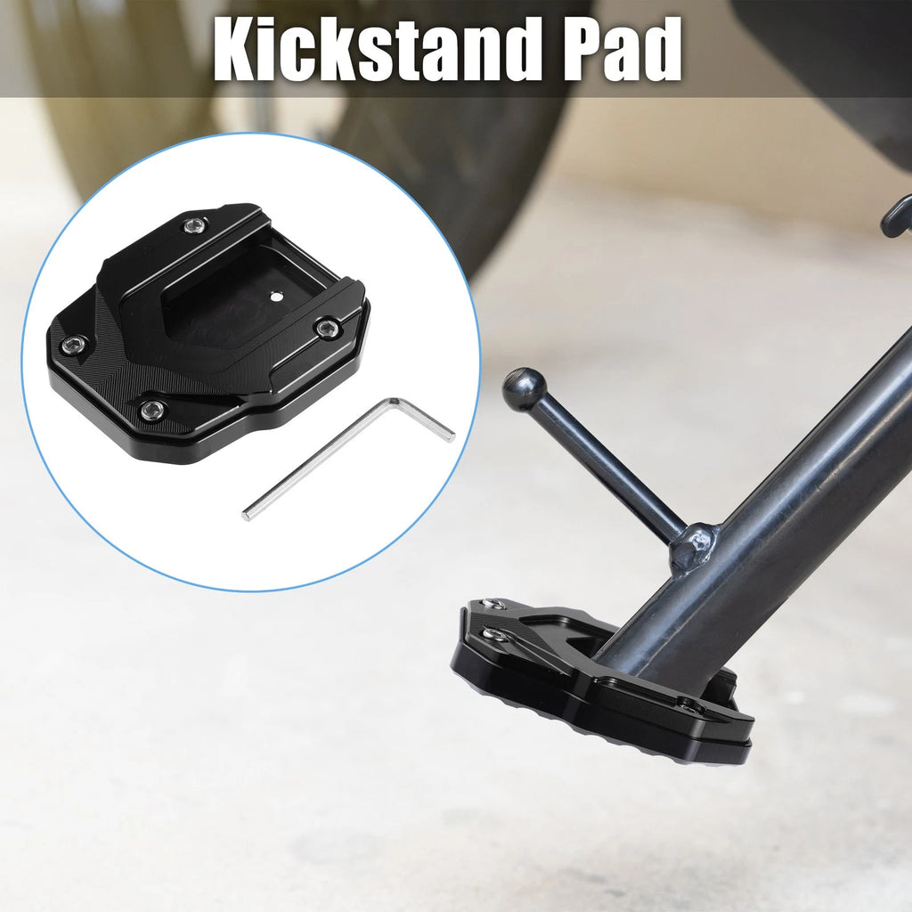 Kickstand Plate Pad Aluminum Alloy Replacement Kit with Wrench for BMW (2000–2024)