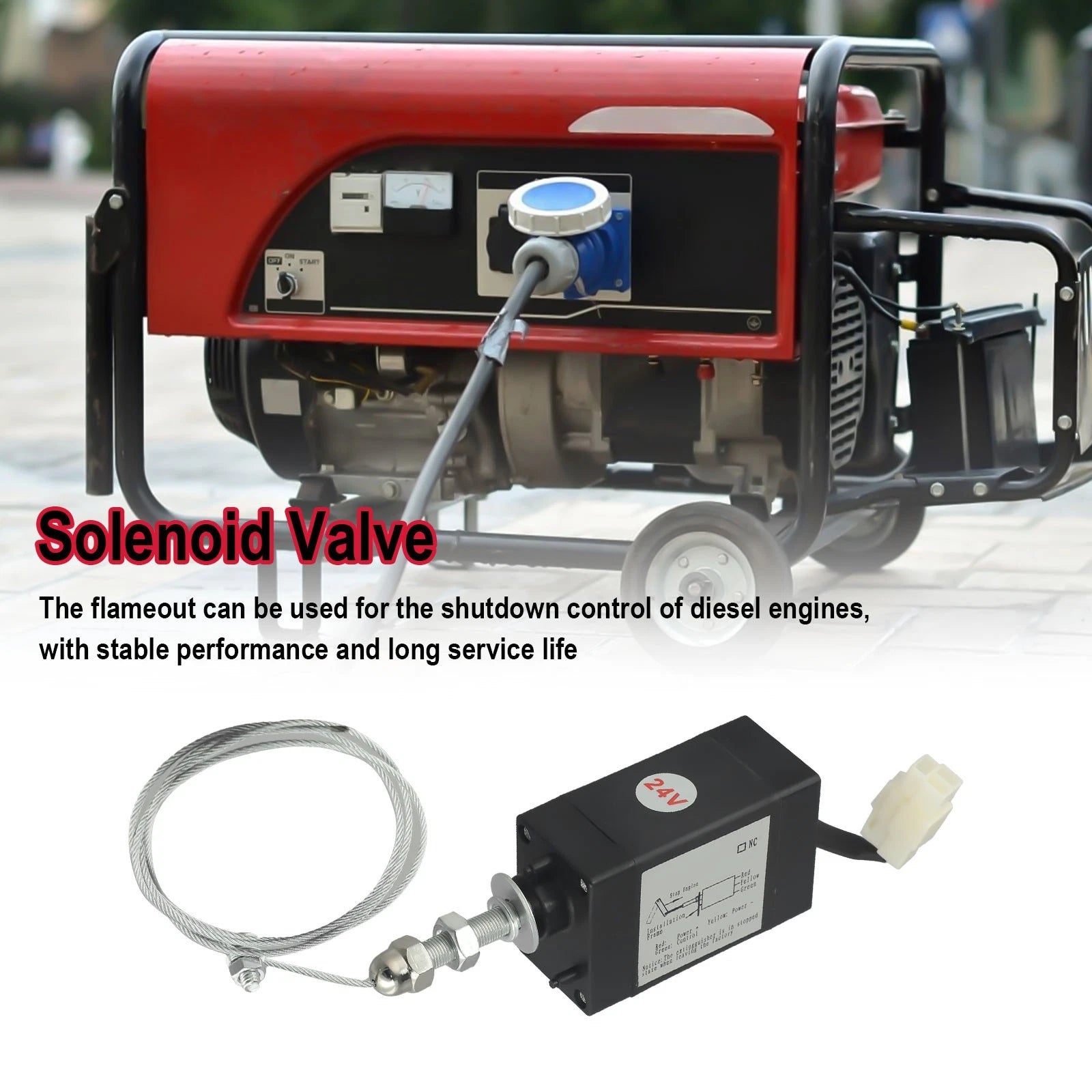 Solenoid Valve Switch DC24V XHQ for Diesel Engine (PT)